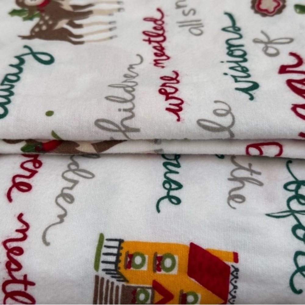 Pottery Barn flannel set TWIN / 2 pillowcases ,1 fitted sheet , 1 flat sheet